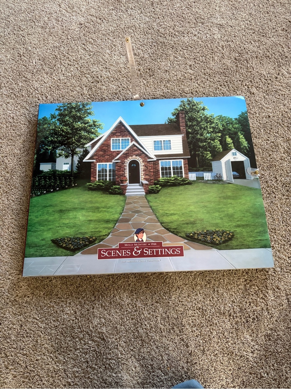 American Girls Dolls Mollys World scenes and Settings large book